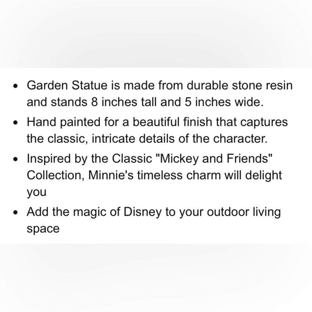 Disney Minnie Mouse Outdoor Garden Statue Welcome Gate - Picture 10 of 10